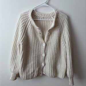 Amazon Ivory Knit Cardigan